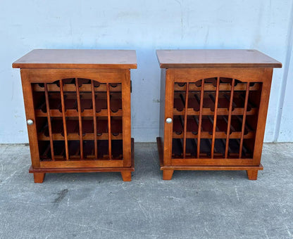 2 Wine rack cabinet with door