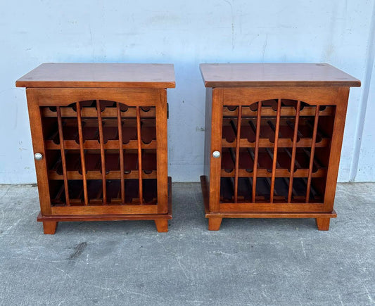 2 Wine rack cabinet with door