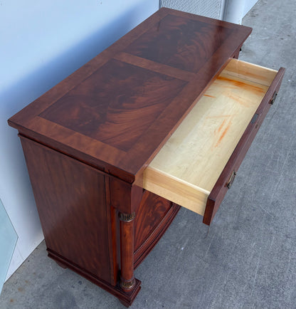 American empire style mahogany server / buffet cabinet sideboard