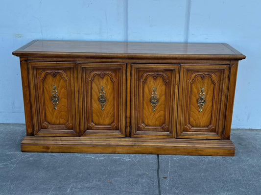 Antique Wood Buffet Cabinet