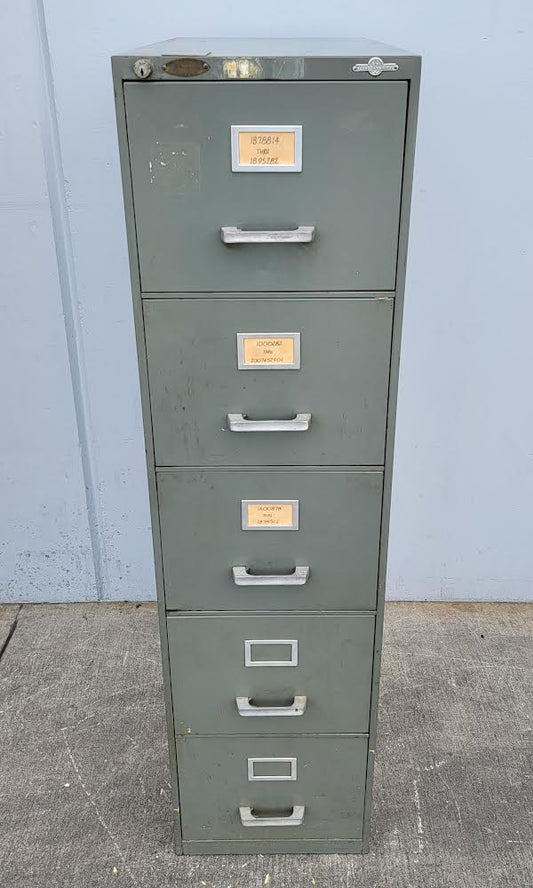 Globe-wernicke Green/grey vertical file cabinet