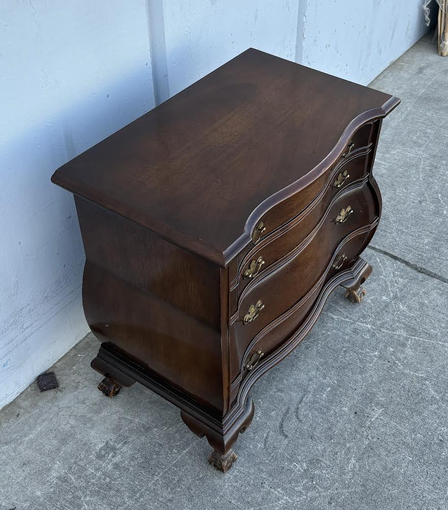 Vintage Nightstand Drawers With Gold Handles