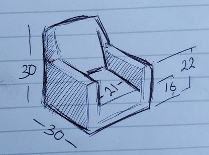 green (2) armchairs