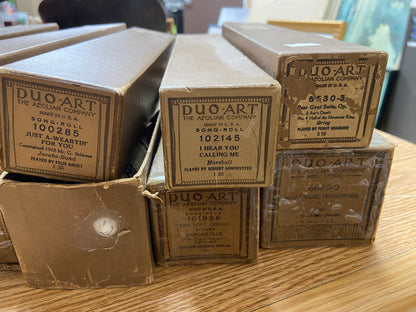 antique/vintage piano rolls (12 available)