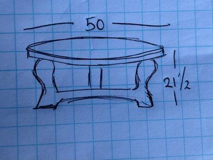 Black marble coffee table antique/ vintage