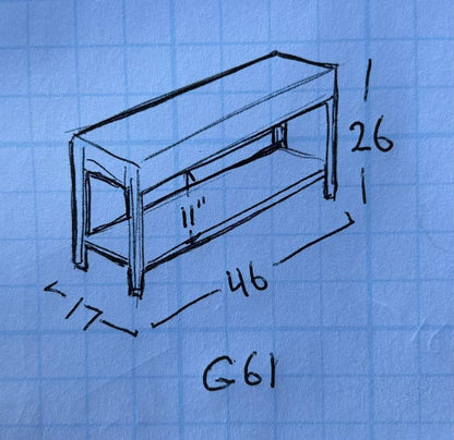 Solid Wood Antique Entry/Sofa Table