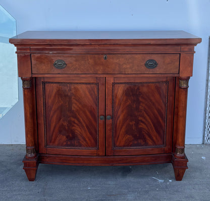 American empire style mahogany server / buffet cabinet sideboard