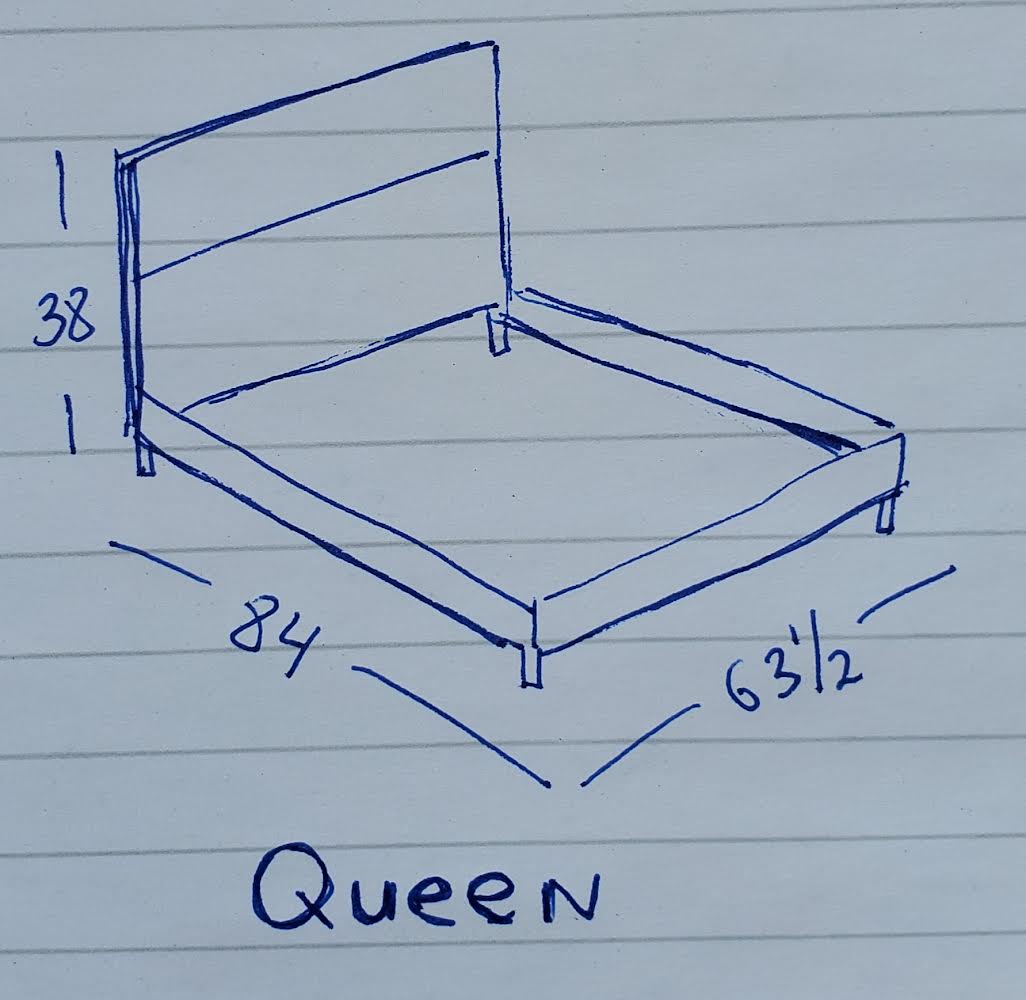 queen size black bed frame