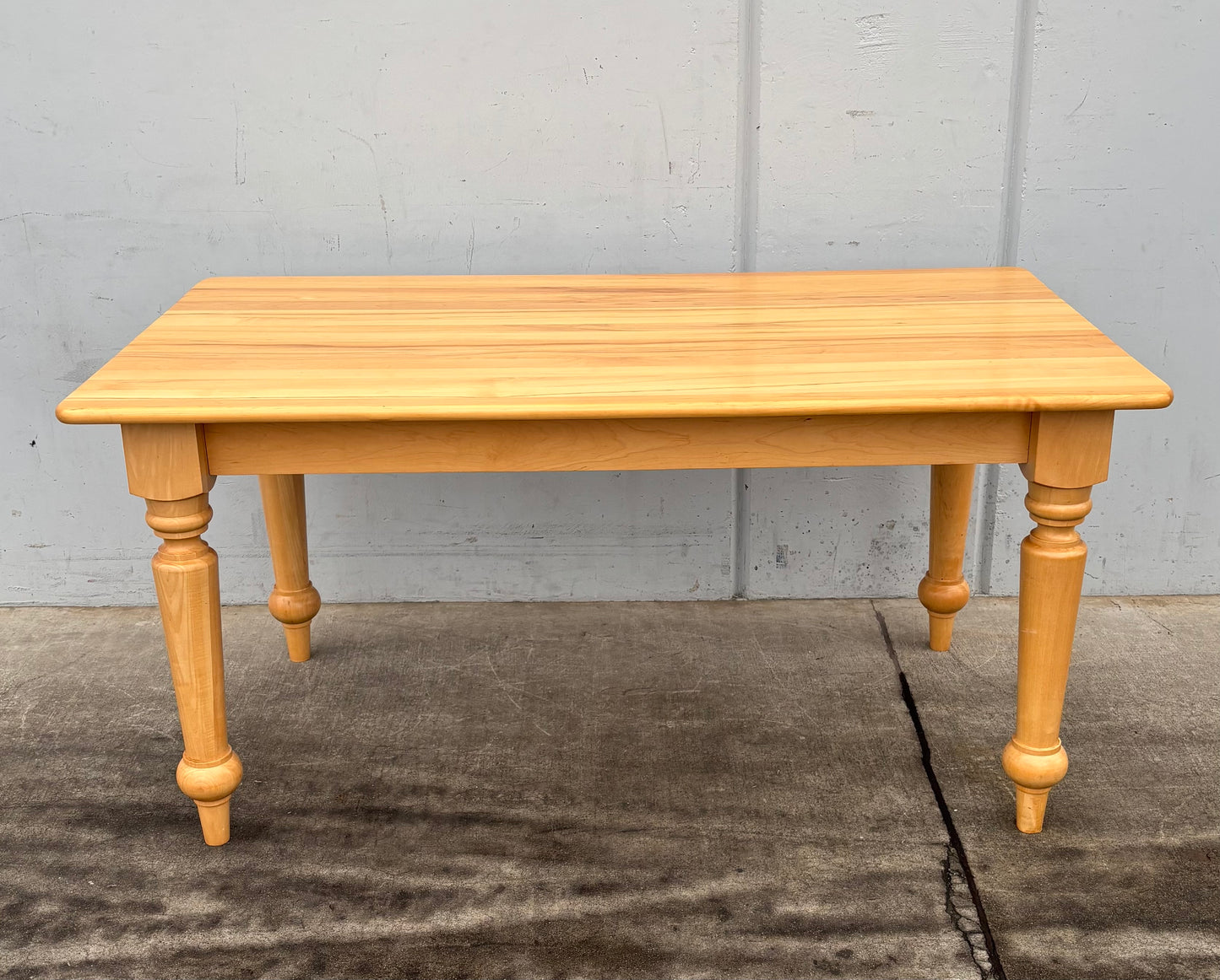 Light wood dining table