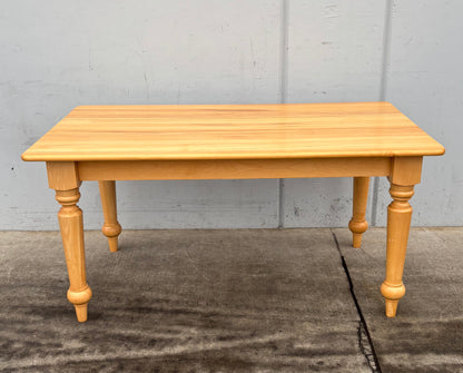 Light wood dining table