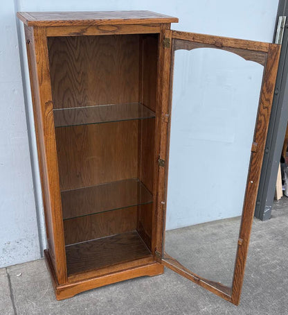 Vintage Curio Cabinet 3 tier Glass