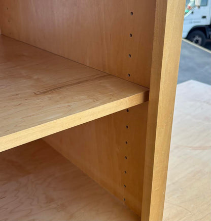 Light Wood Entertainment Center cabinet display