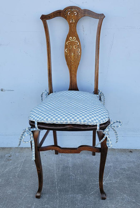 Stern brothers antique/vintage dining side chair dark wood