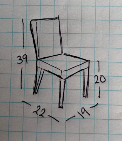 Black dining side chairs (8)