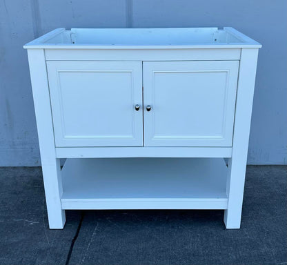 White Bathroom Vanity with Sink