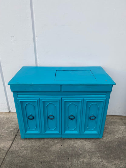 blue sideboard/ buffet/kitchen cabinet