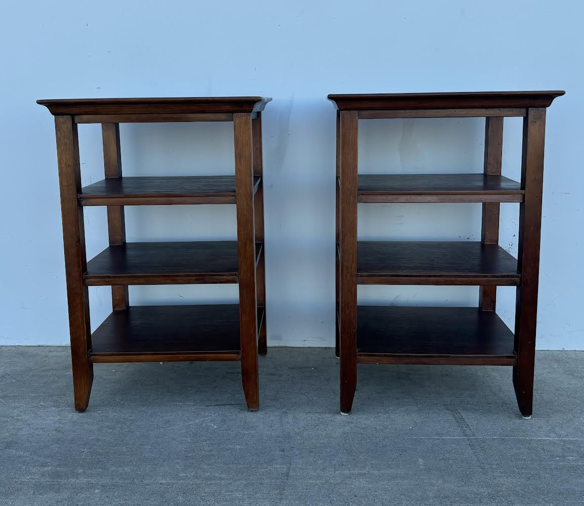 2 Side Tables with Shelves by Eddie Bauer