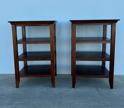 2 Side Tables with Shelves by Eddie Bauer
