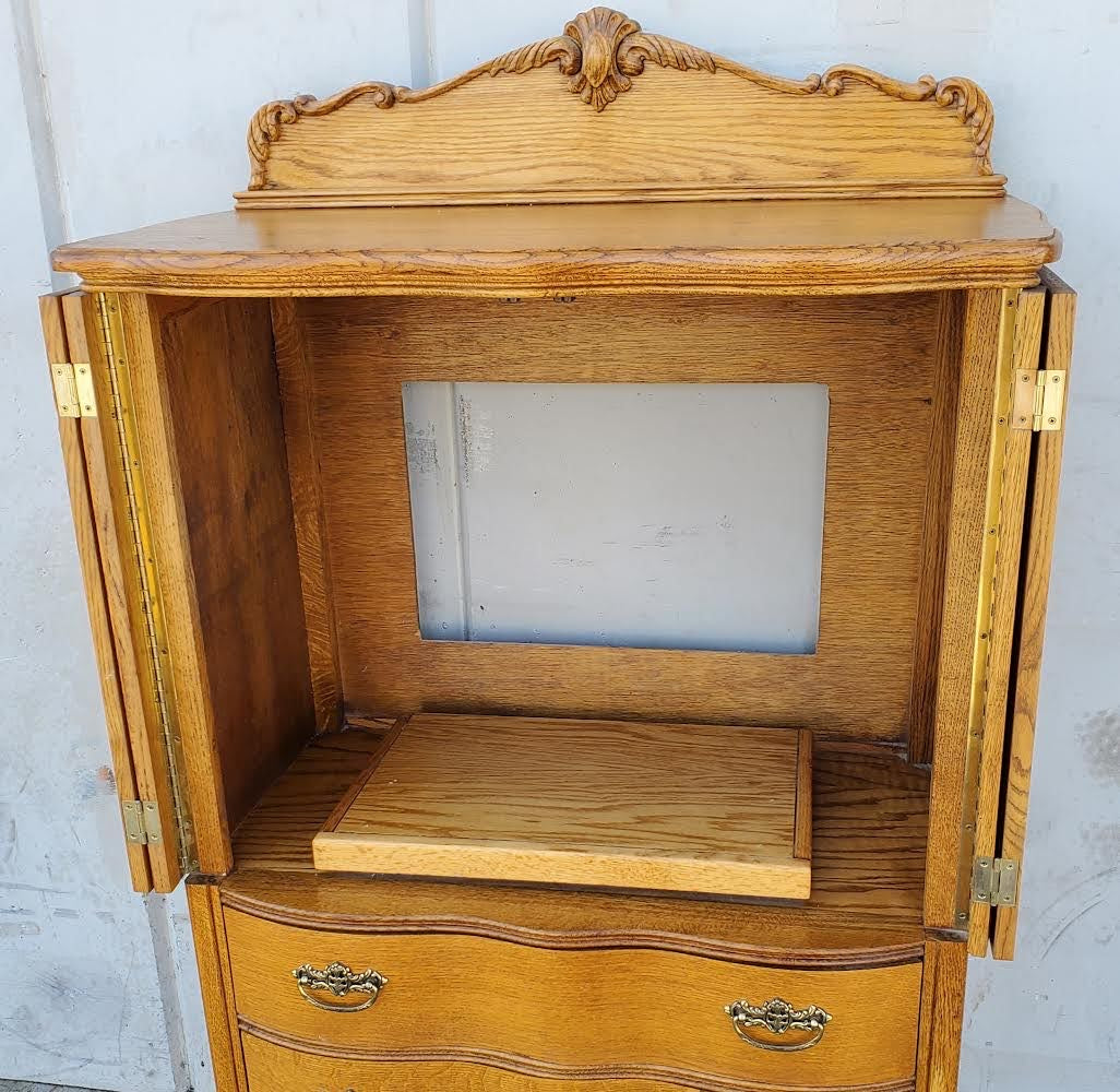 Armoire/tv cabinet/dresser light wood/honey