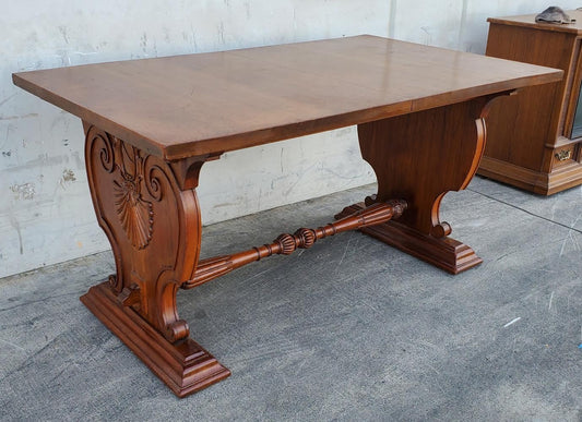 dining table trestle style antique/vintage