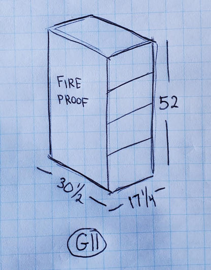 fireproof tan vertical file cabinet with key