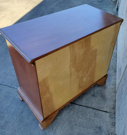Solid mahogany block front chippendale style chest of drawers/dresser