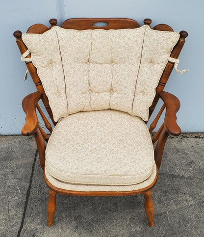 antique/ vintage maple wing back armchair