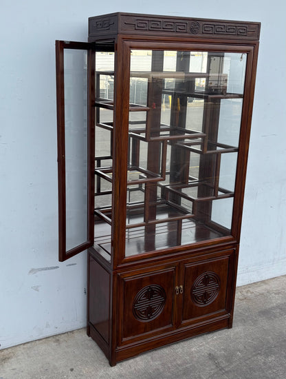 Asian/ Chinese style curio display cabinet