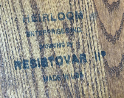 Heirloom USA Made Side Table/Round Wood