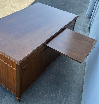 Shelbyville Desk Co. Walnut Vintage Executive Desk