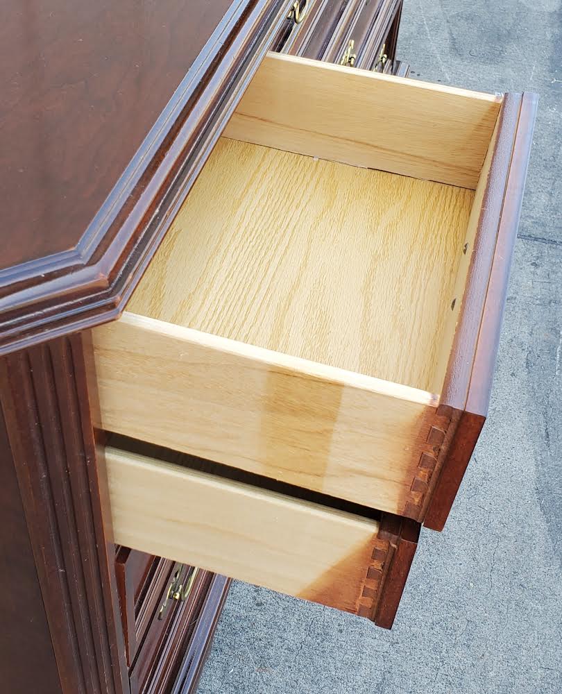 bassett style dresser /sideboard dark wood