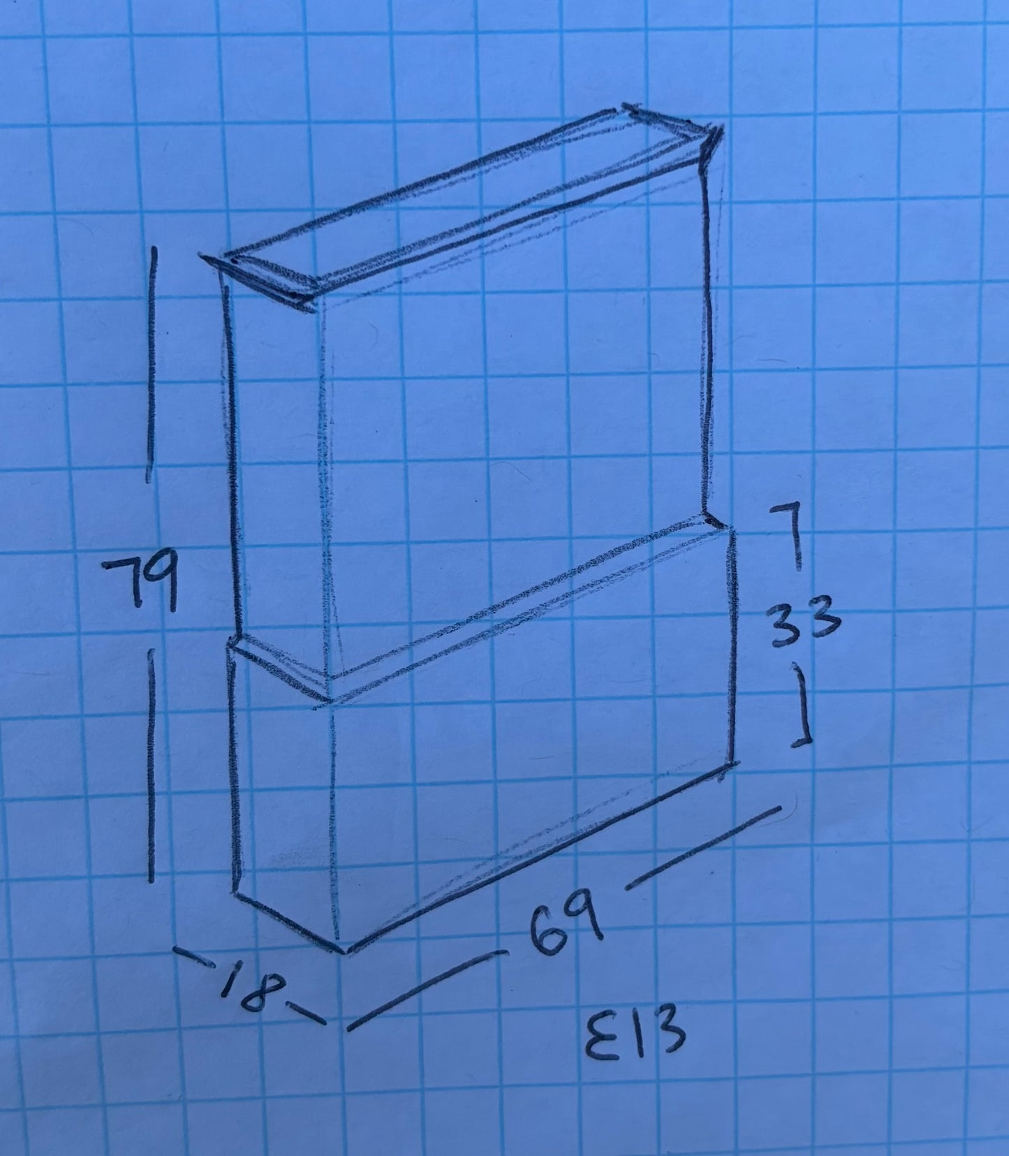 White antique / vintage china hutch cabinet