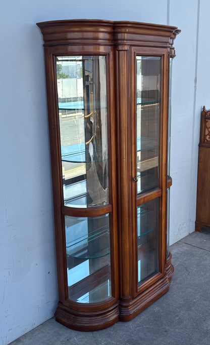 American of martinsville display cabinet lighted