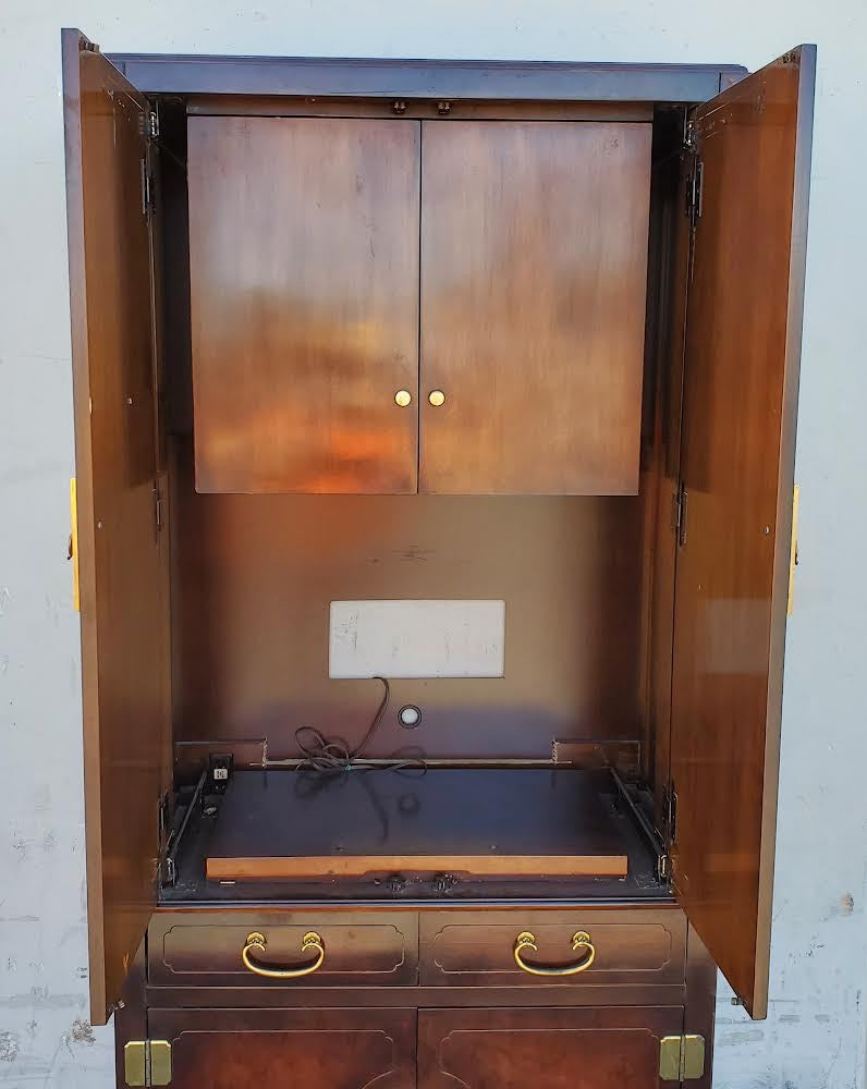 American Of Martinsville asian chinoiserie style armoire/tv cabinet