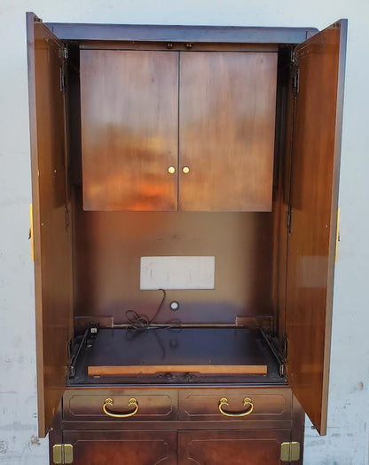 American Of Martinsville asian chinoiserie style armoire/tv cabinet