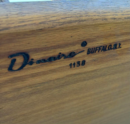 Antique Dinaire Oak Back Bench