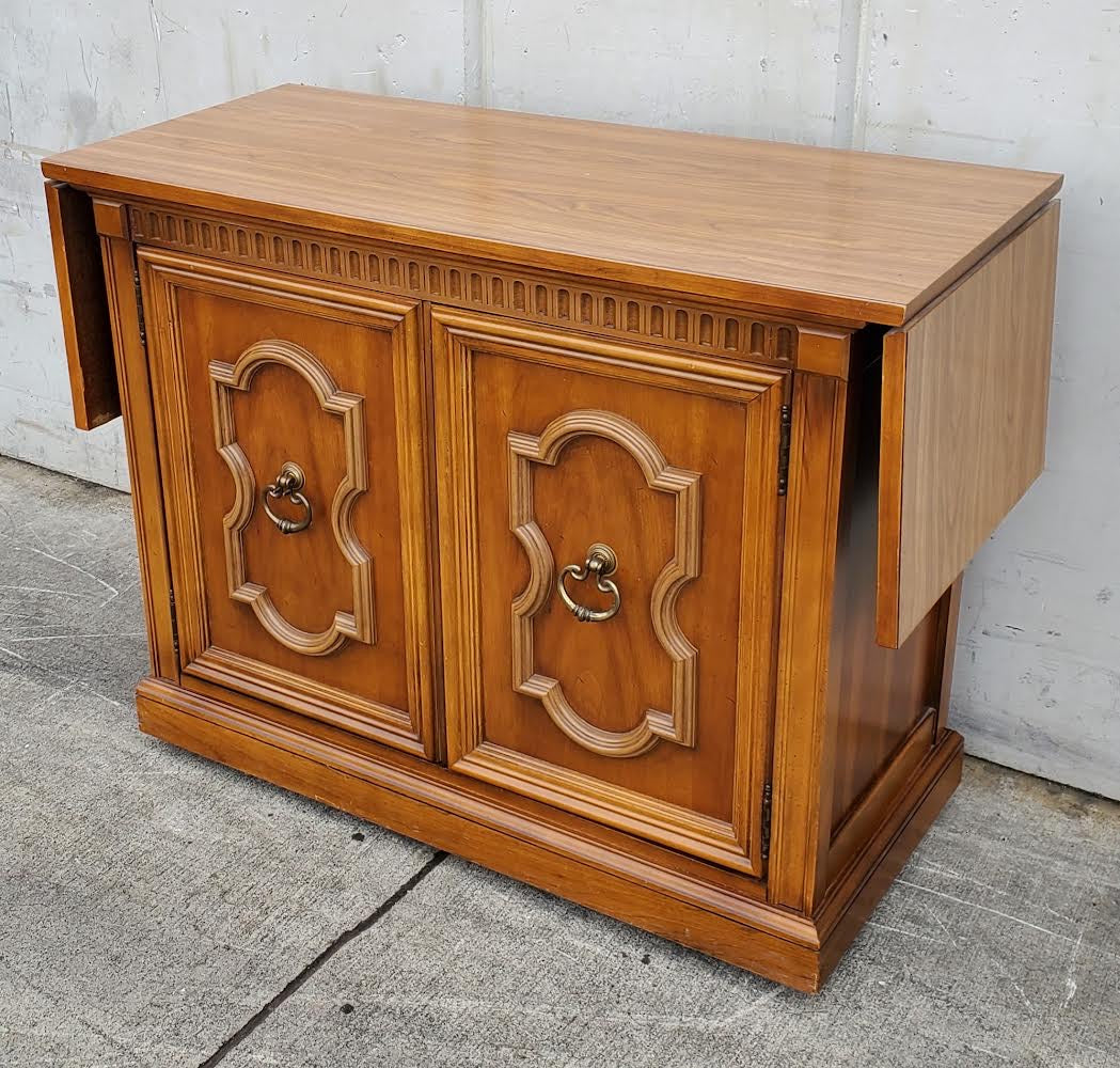 Bassett server buffet cabinet drop sides