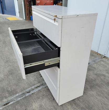 tan lateral file cabinet 4 drawer with keys