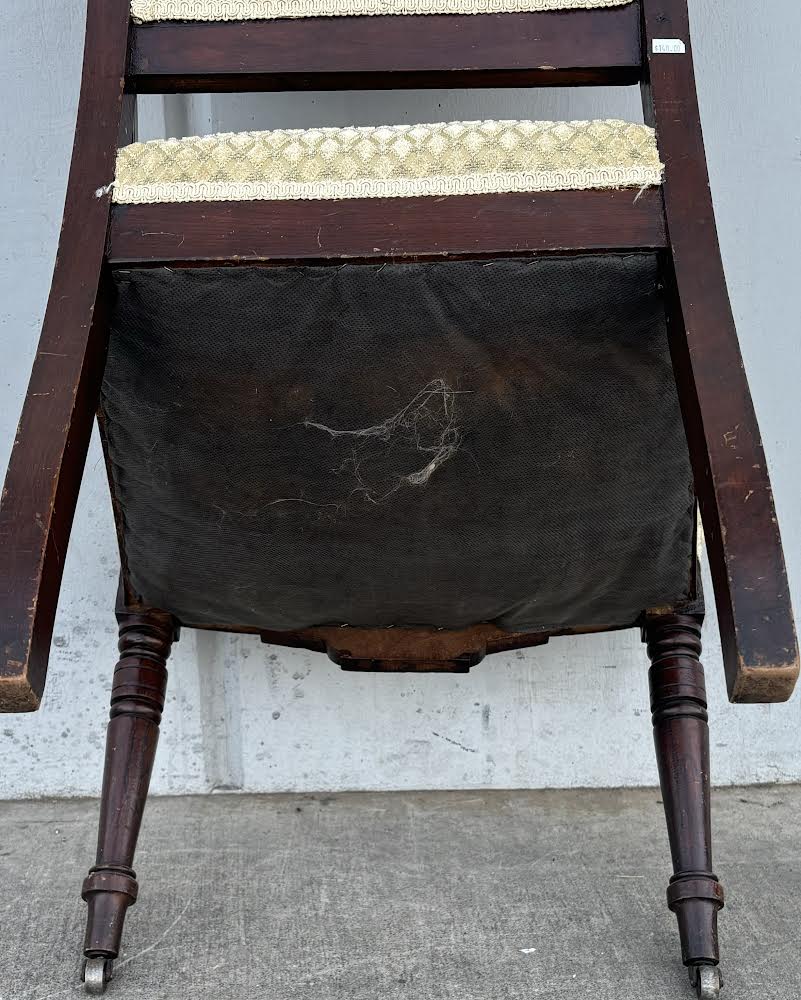Antique Parlor Side Chair Vintage Carved Wood