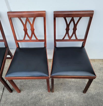 Leg o matic folding side chairs ebony