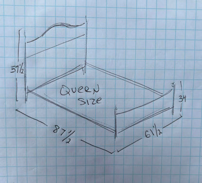 Black Metal Queen Bed Frame