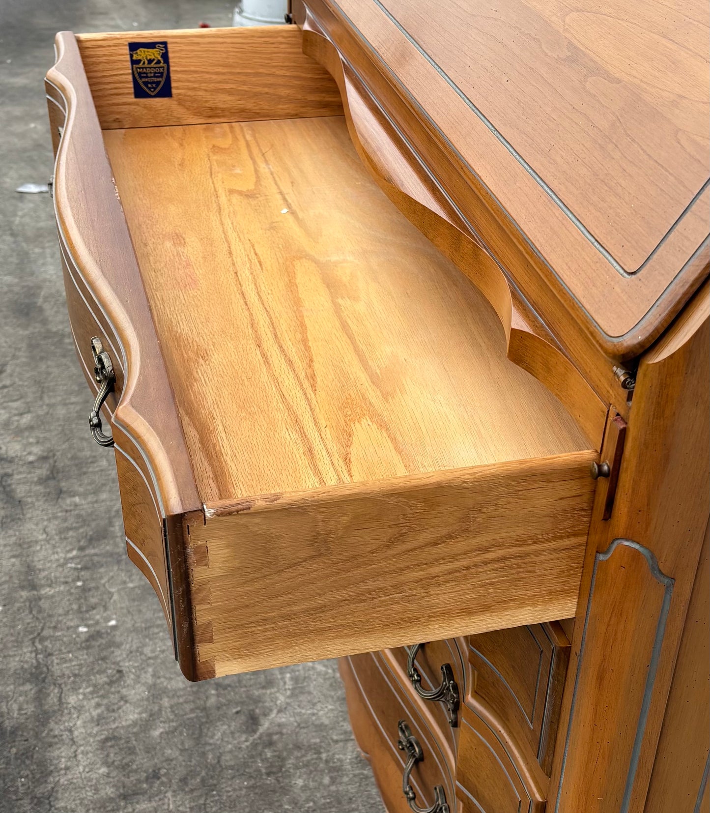 Antique/vintage Maddox secretary desk drop front