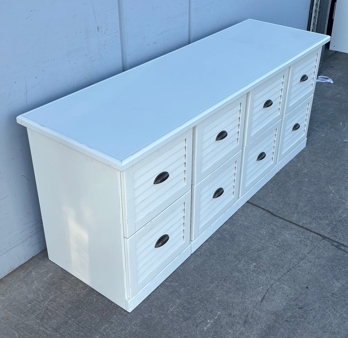 Ballard designs white 4 file cabinets 2 drawers