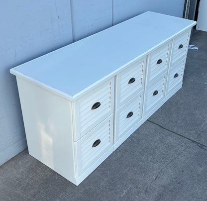 Ballard designs white 4 file cabinets 2 drawers