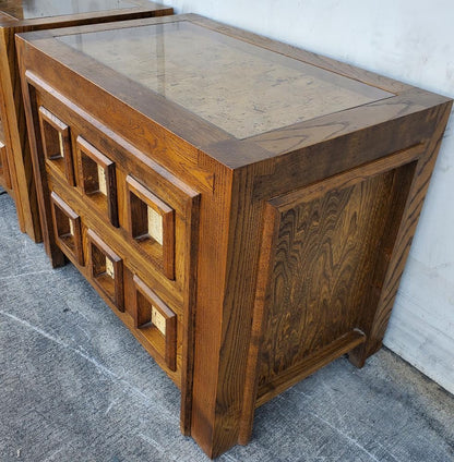 2 nightstands/end/side tables mid century modern