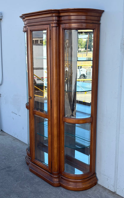 American of martinsville display cabinet lighted