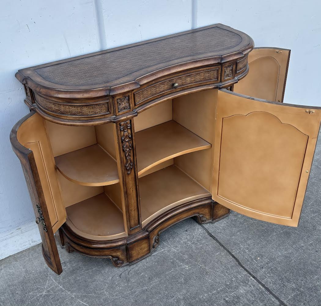 Antique Buffet/Hutch Storage Entryway Table