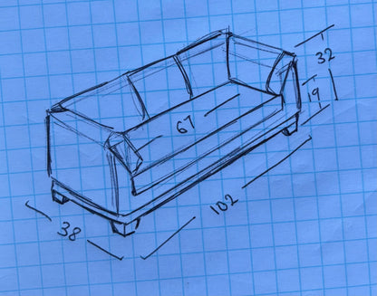 Red/ burgundy sofa / couch leather style