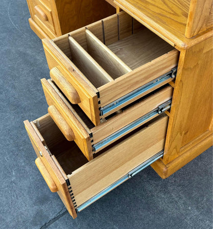 Oak Roll Top Table