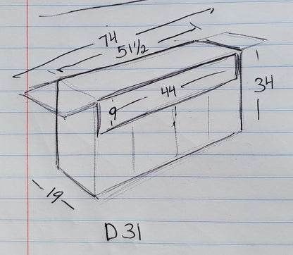 Buffet sideboard drop down leaves server